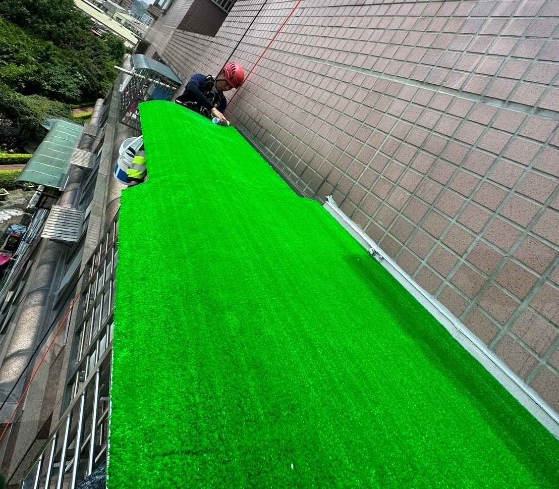 雨遮更新 人工草皮 施工圖